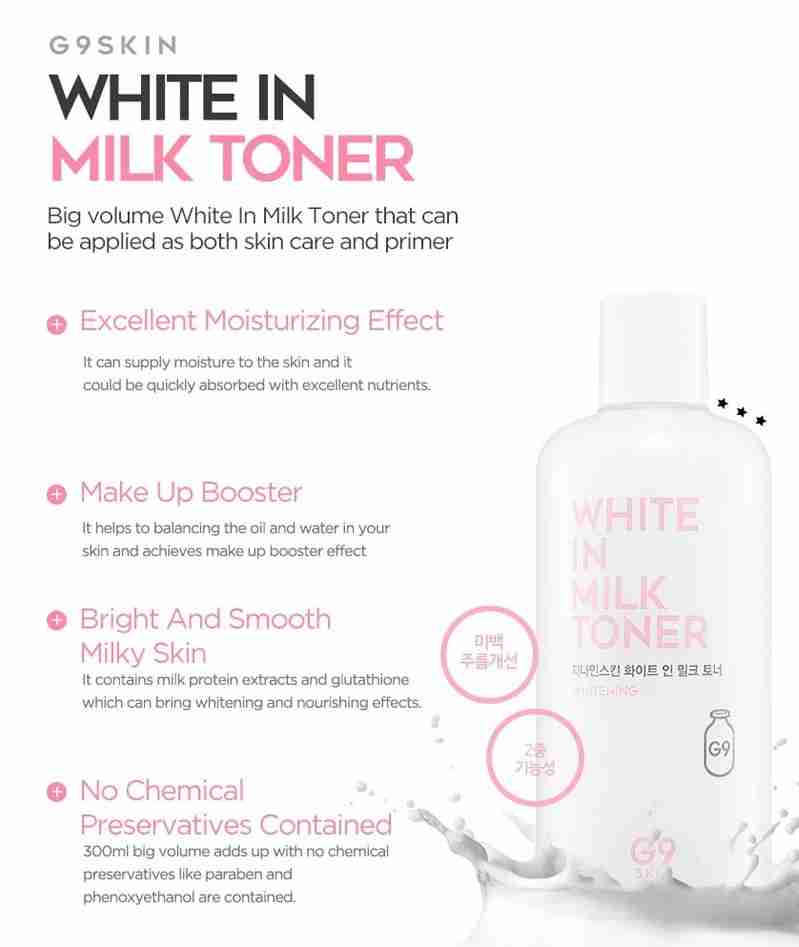 G9 SKIN White In Milk Toner