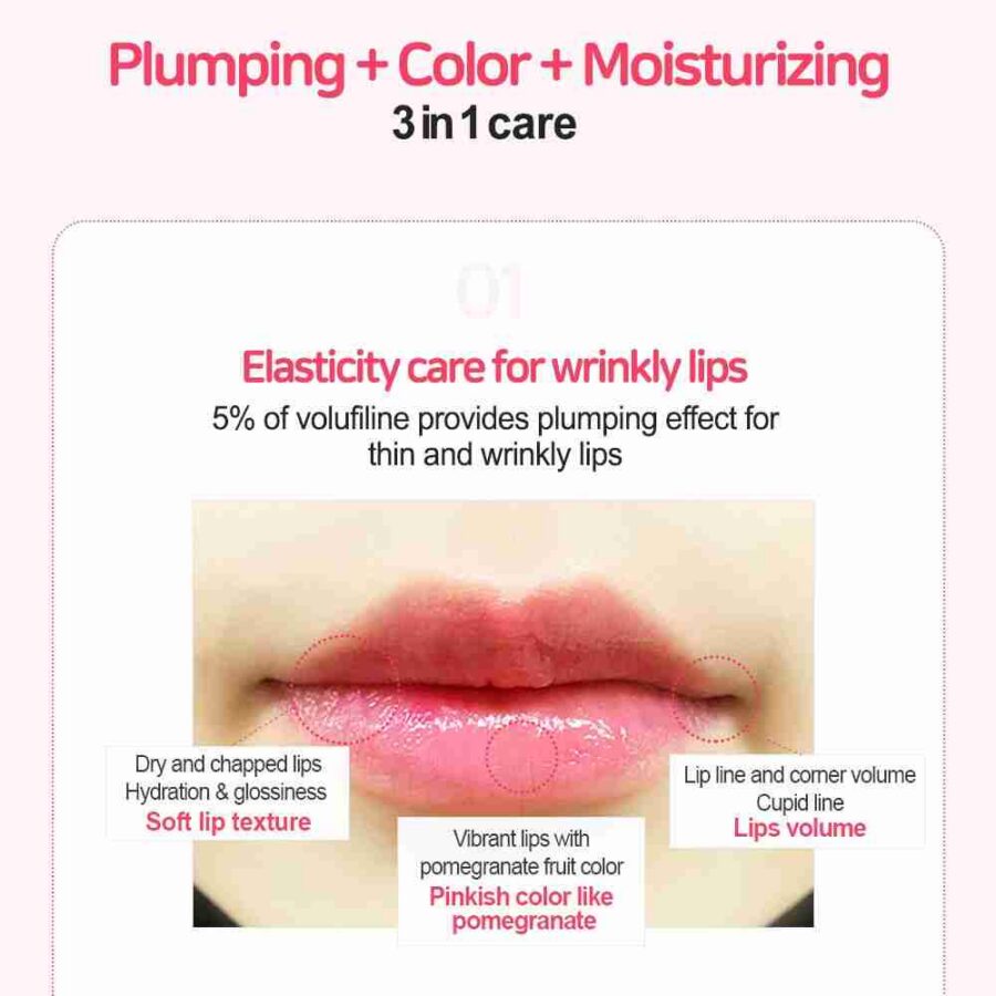 Frudia Pomegranate Honey 3in1 Lip Balm