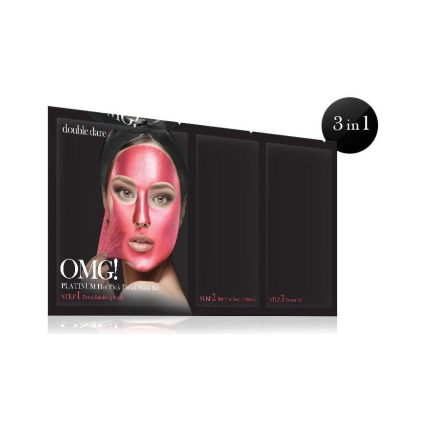 double dare OMG! Platinum Hot Pink Facial Mask Kit