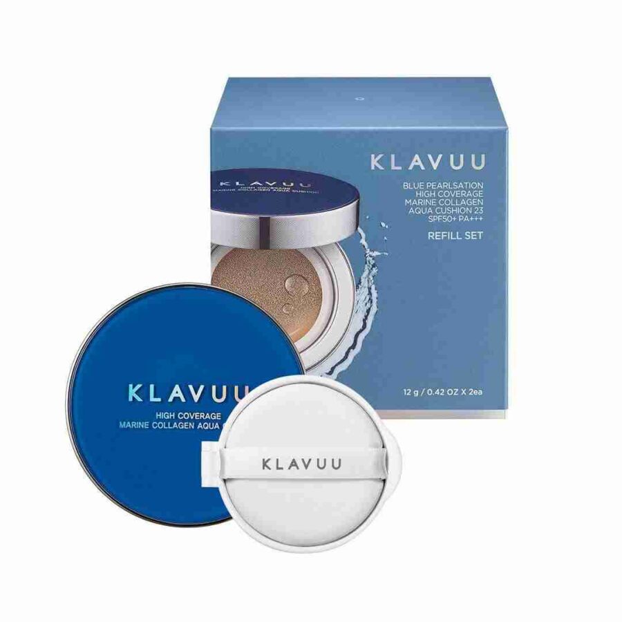 KLAVUU Blue Pearlsation High Coverage Marine Collagen Aqua Cushion #21