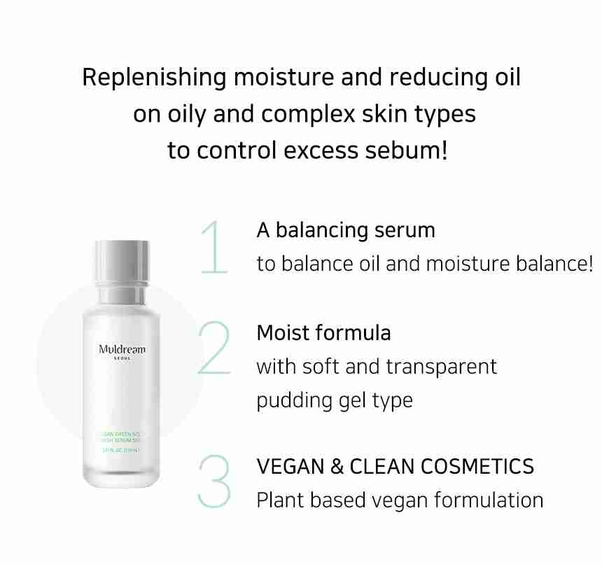 Muldream Vegan Green Mild Fresh Serum Toner