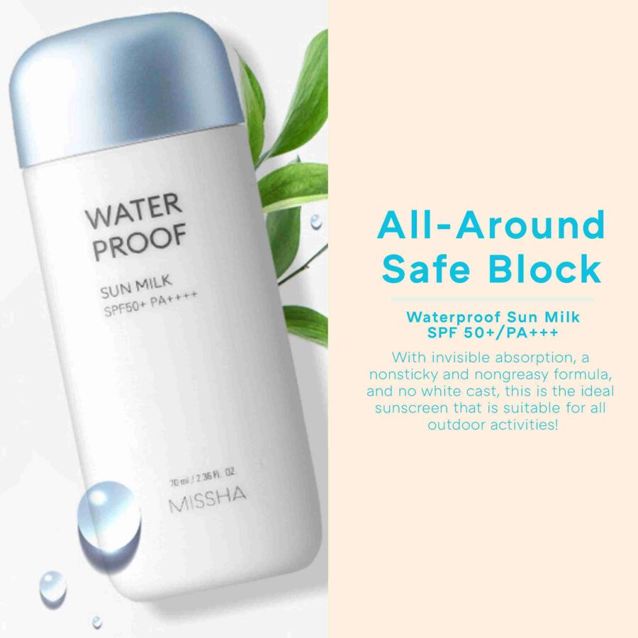 Missha All-Around safe block Waterproof Sun milk