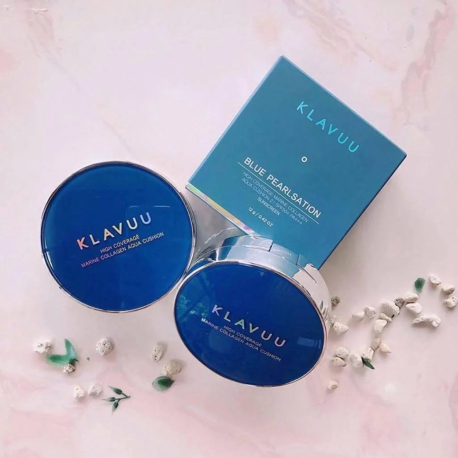 KLAVUU Blue Pearlsation High Coverage Marine Collagen Aqua Cushion #21 Package