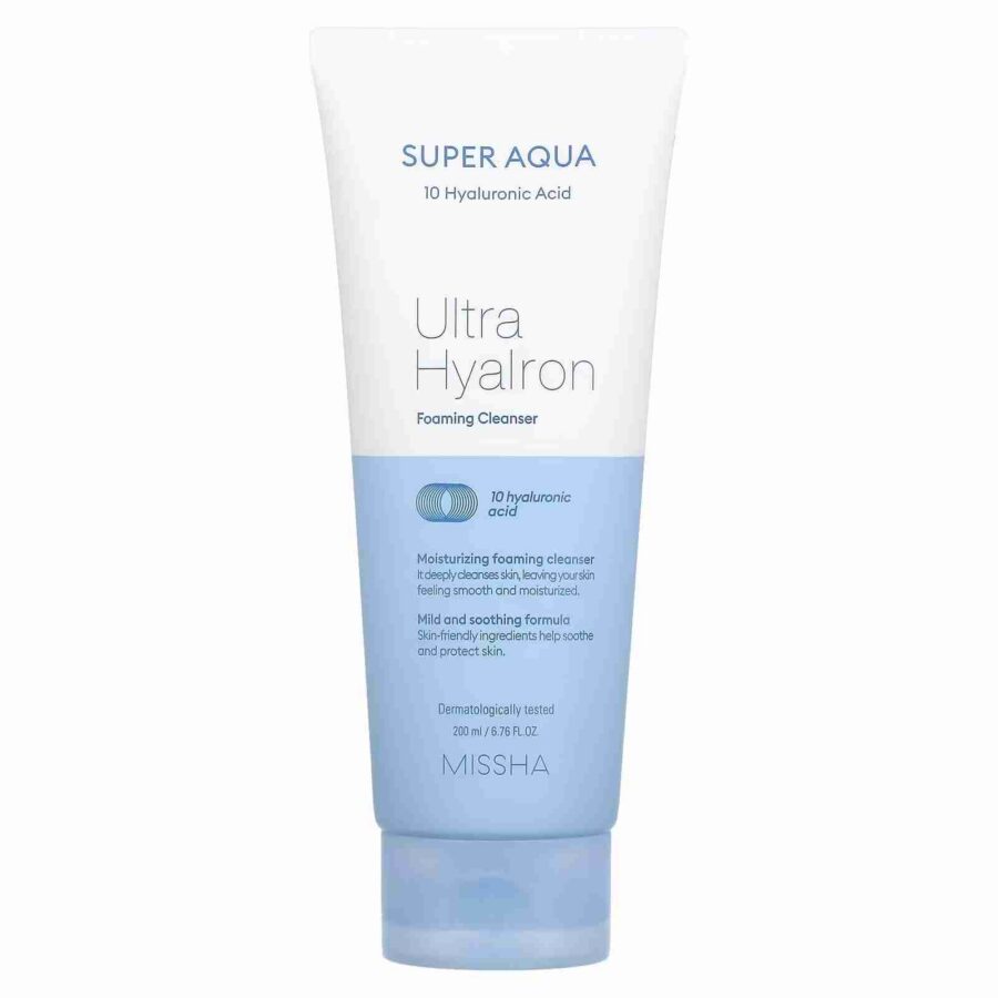 Missha Super Aqua Ultra Hyalron Cleansing Foam