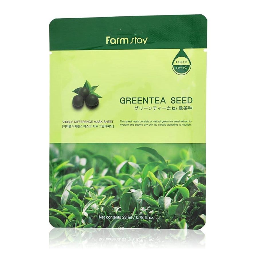 Farmstay Visible Difference Mask Sheet Green Tea Seed