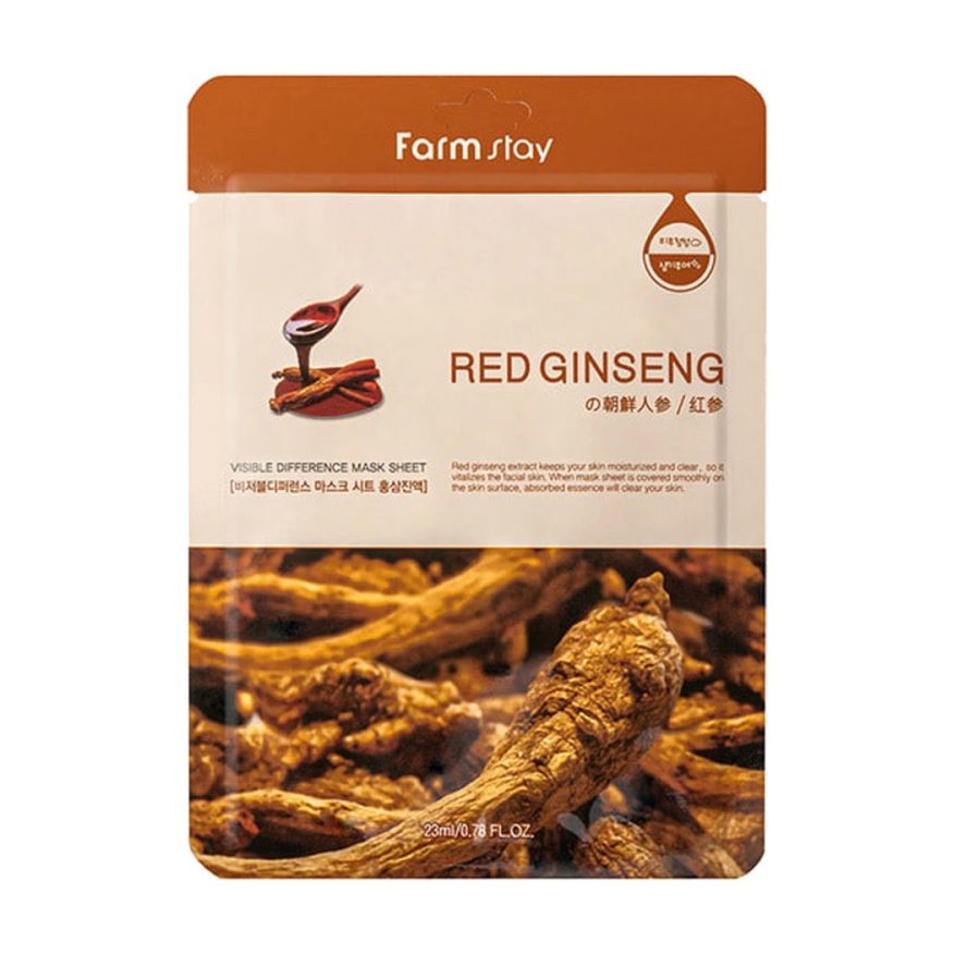 Farmstay Visible Difference Mask Sheet Red Ginseng