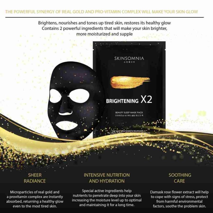 Skinsomnia Brightening X2 Beauty Sleep Mask Pack