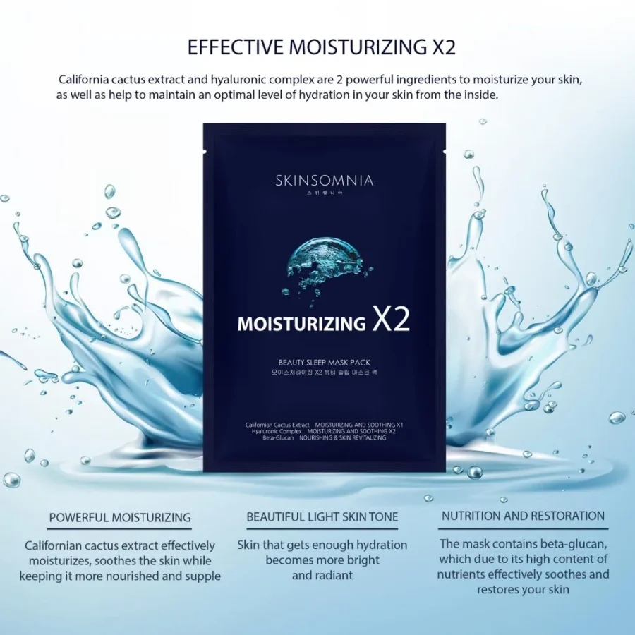 Skinsomnia Moisturizing X2 Beauty Sleep Mask Pack