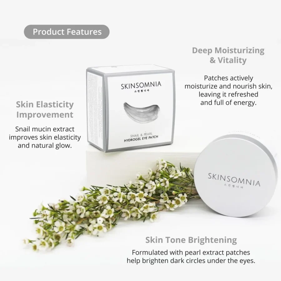 Skinsomnia Snail Pearl Hydrogel Eye Patch