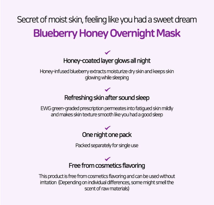 Frudia Blueberry Honey Overnight Mask
