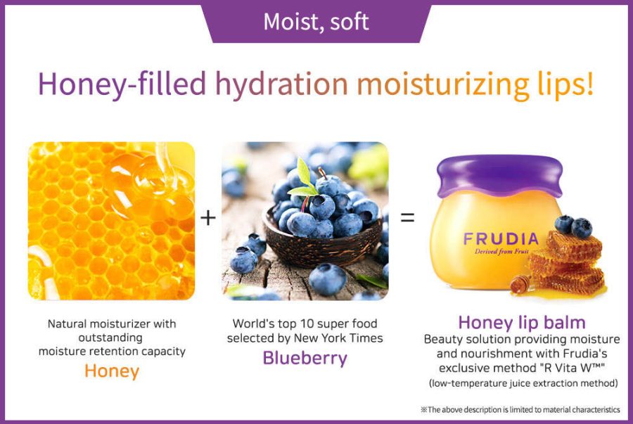 Frudia Blueberry Hydrating Honey Lip Balm