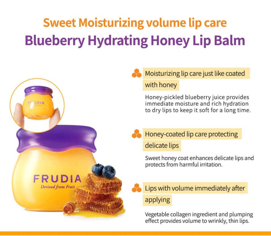 Frudia Blueberry Hydrating Honey Lip Balm