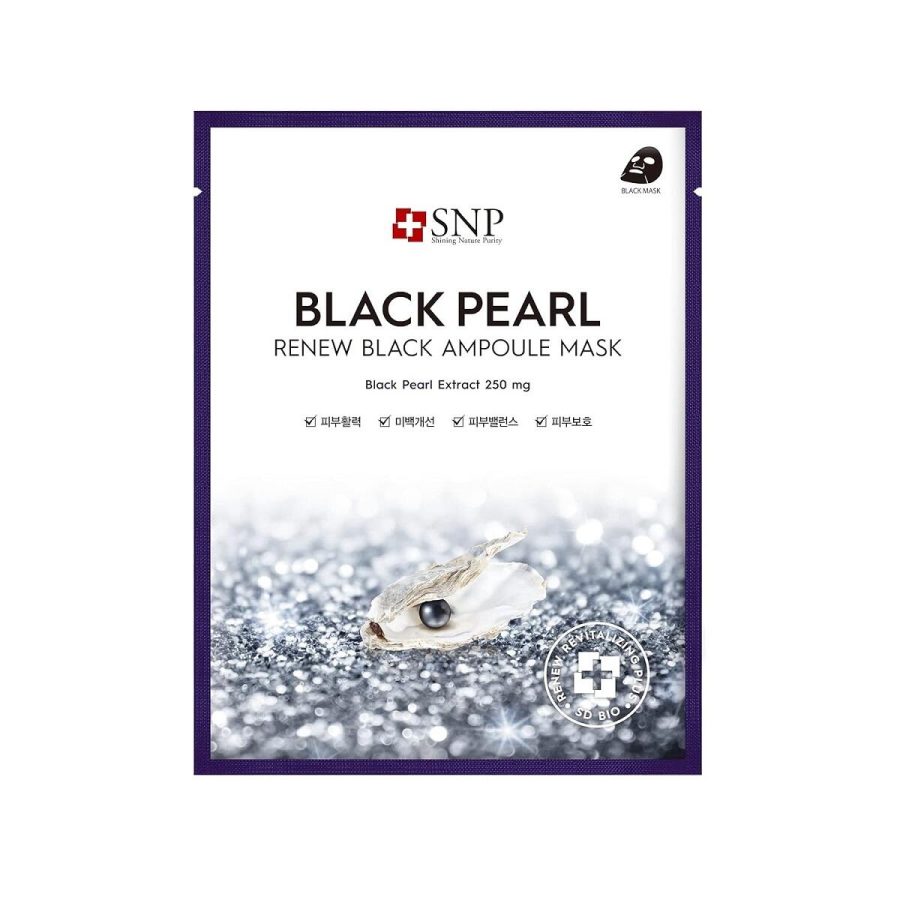 SNP Black Pearl RENEW Black Ampoule Mask (1ea)