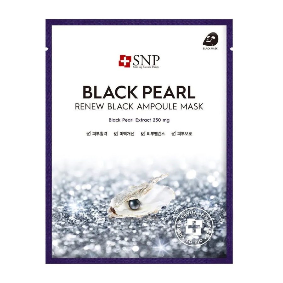 SNP Charcoal Mineral Black Ampoule Mask (1ea)