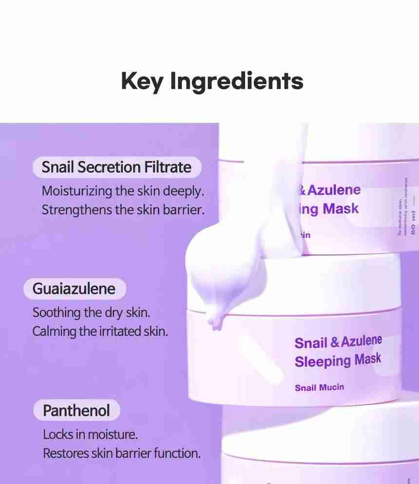 TIAM Snail & Azulene Sleeping Mask