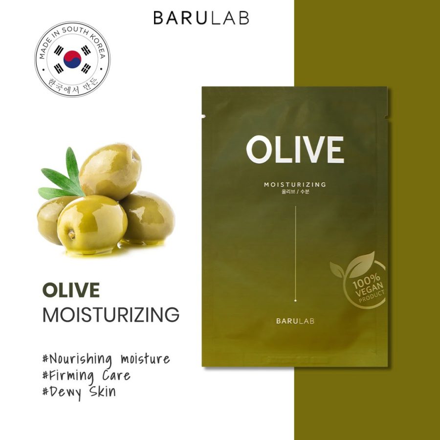 BARULAB The Clean Vegan OLIVE Mask