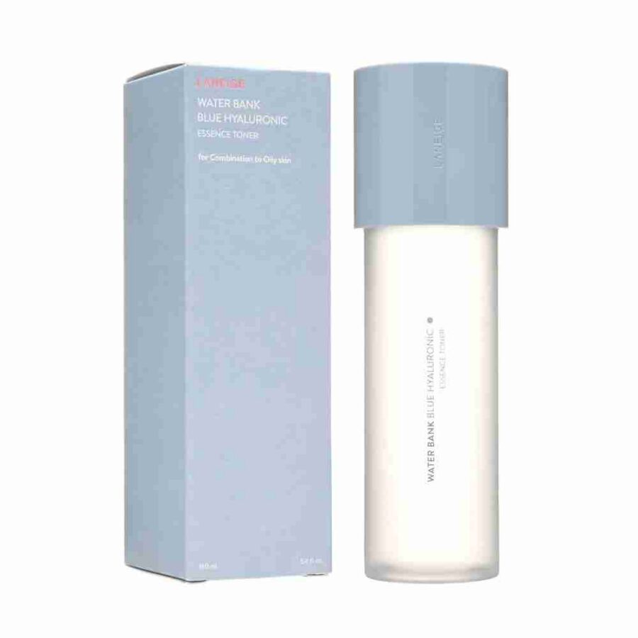LANEIGE Water Bank Blue Hyaluronic Essence Toner No-Dry: hydratisierender Essence-Toner für normale bis trockene Haut, 160 ml