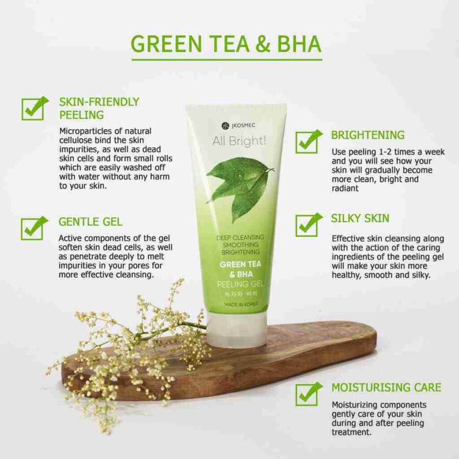 JKosmec All Bright Green Tea and BHA Basic Peeling Gel
