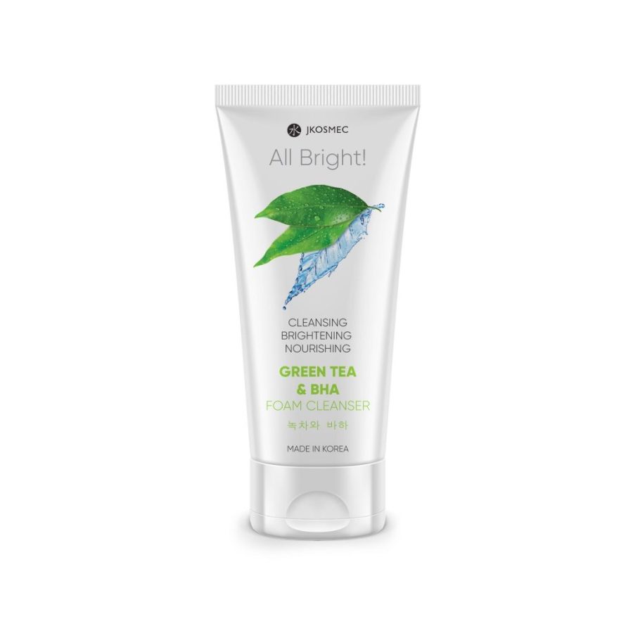 JKosmec All Bright Green Tea and BHA Foam Cleanser 180ml