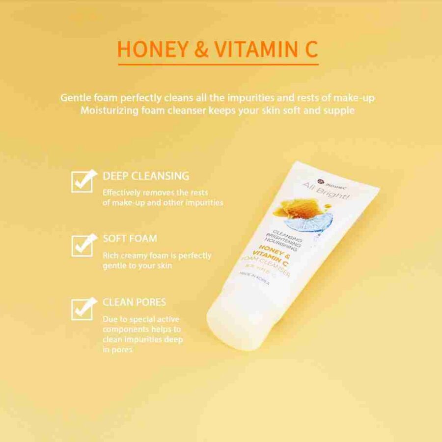 JKosmec All Bright Honey and Vitamin C Foam Cleanser