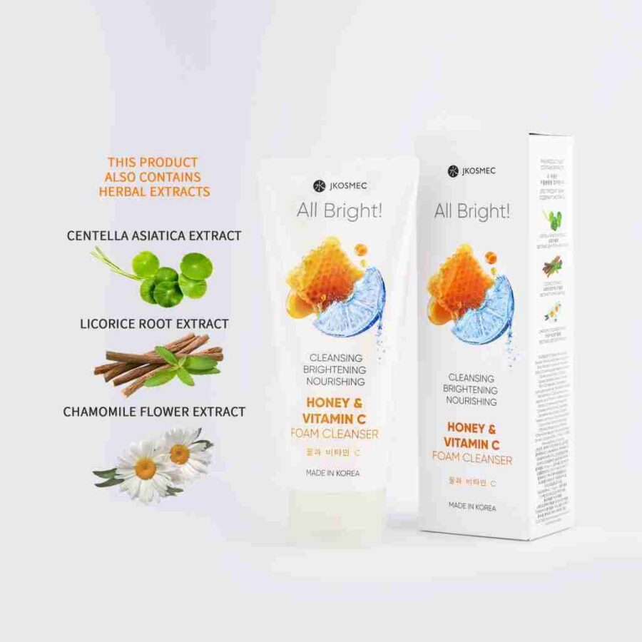 JKosmec All Bright Honey and Vitamin C Foam Cleanser