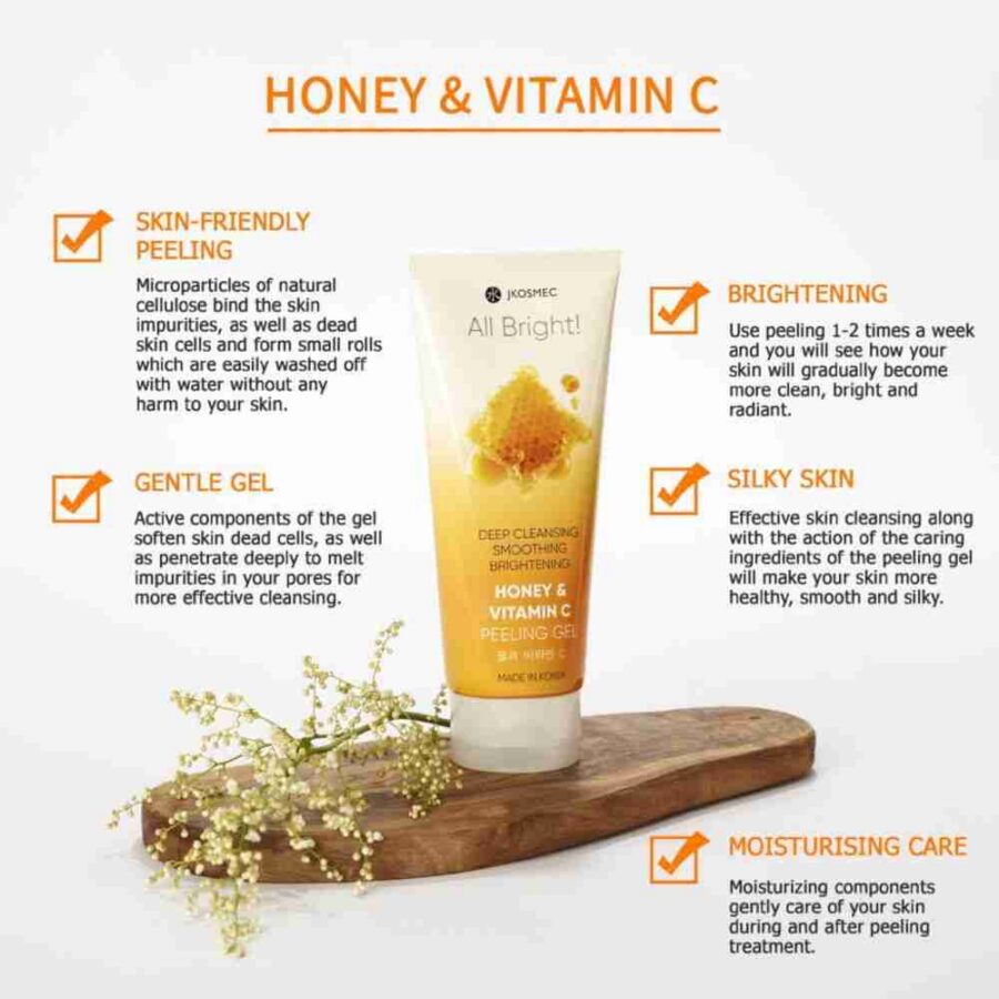 JKosmec All Bright Honey and Vitamin C Peeling Gel