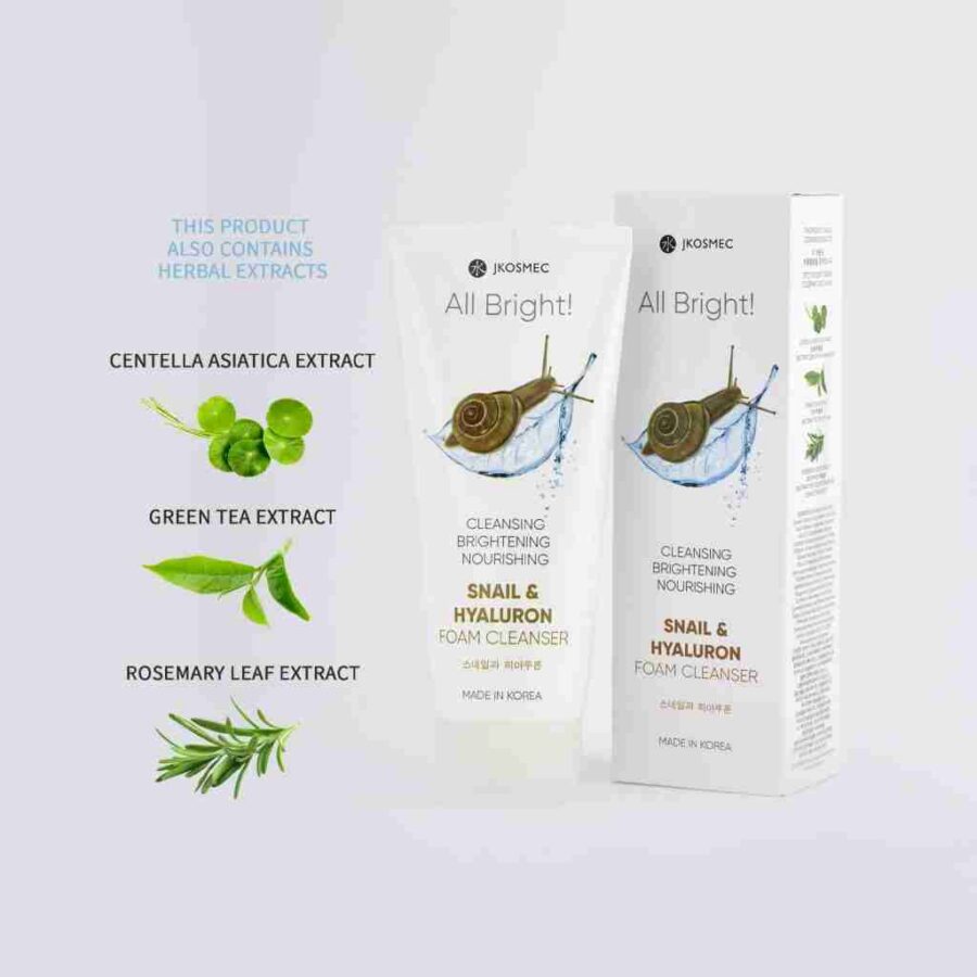 JKosmec All Bright Snail and Hyaluron Foam Cleanser