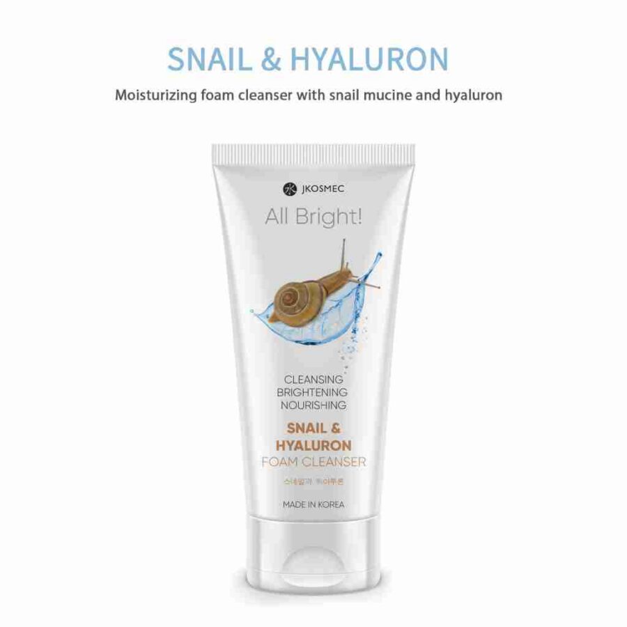 JKosmec All Bright Snail and Hyaluron Foam Cleanser