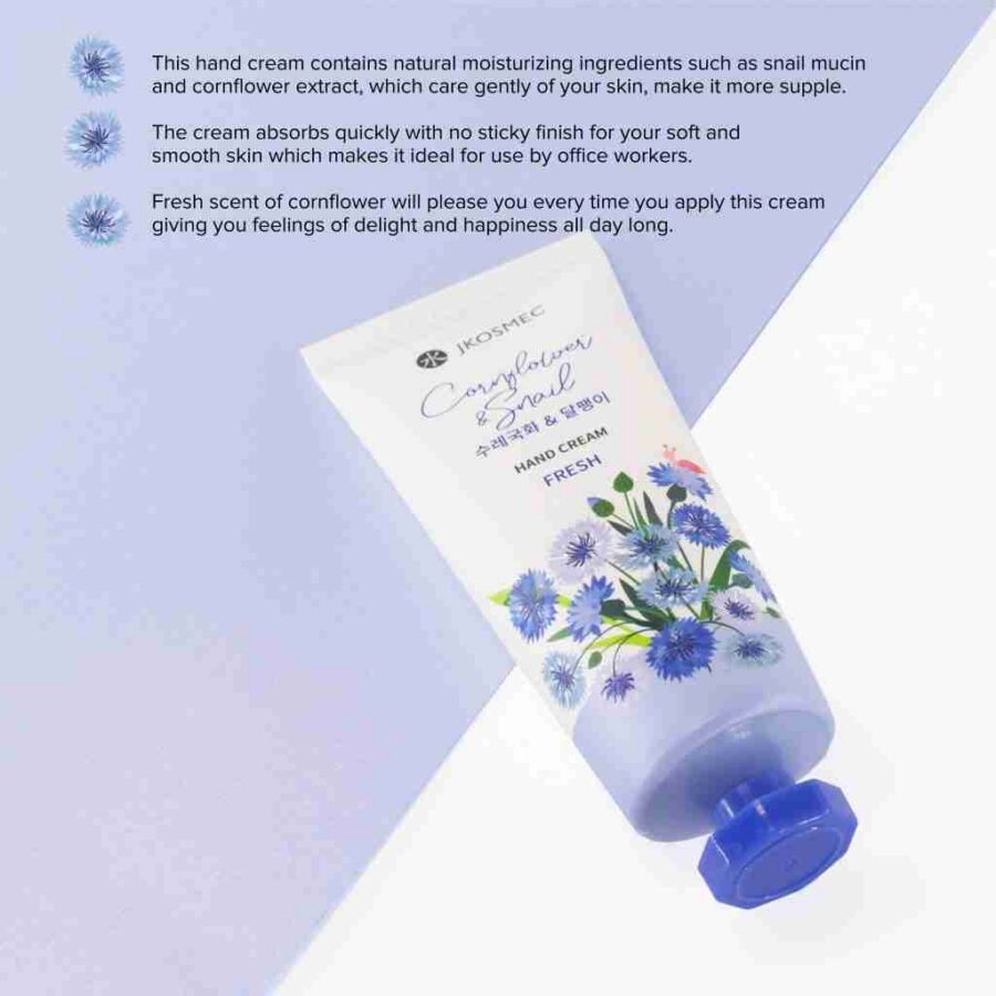 JKosmec Cornflower and Snail Hand Cream