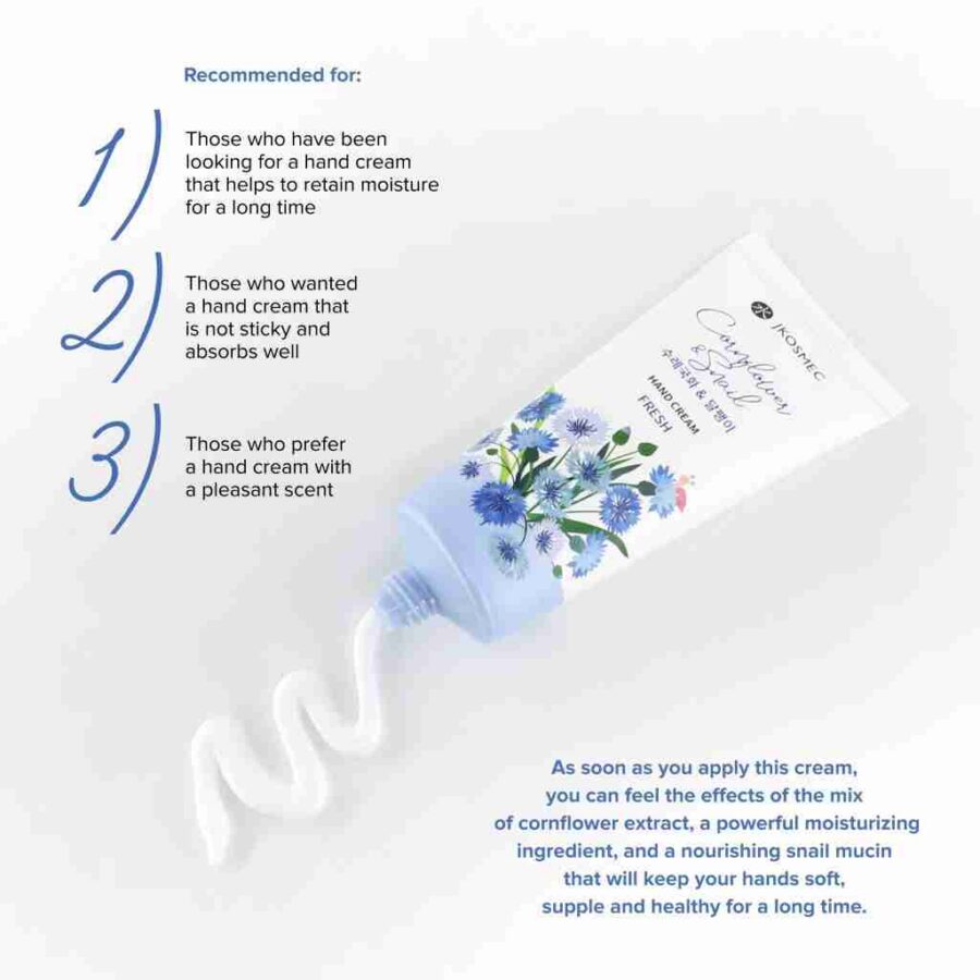 JKosmec Cornflower and Snail Hand Cream