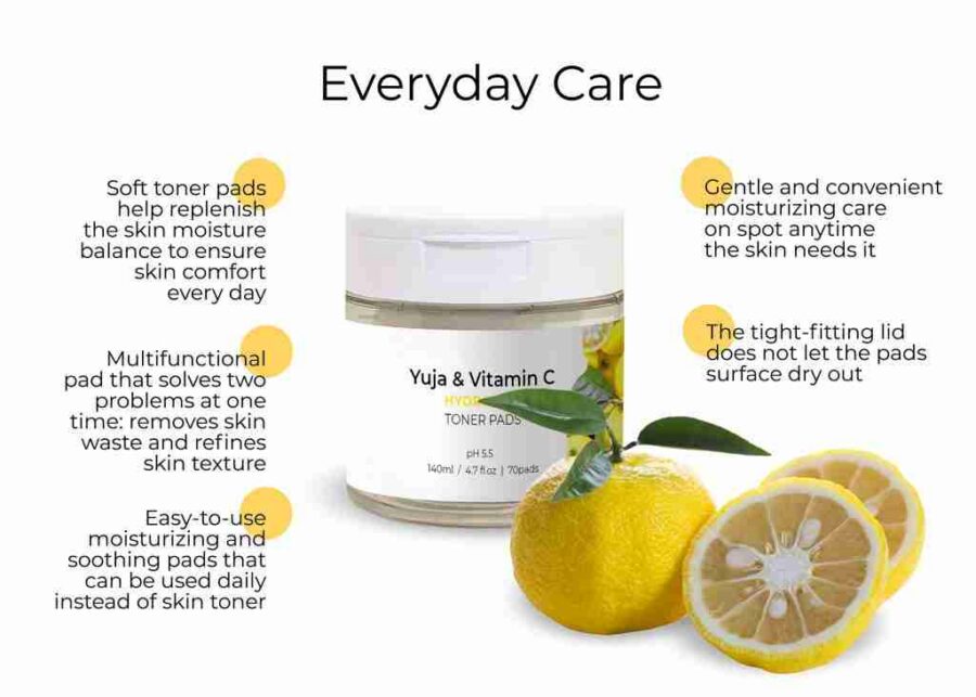 JKosmec Yuja and Vitamin C Hydrating Toner Pads
