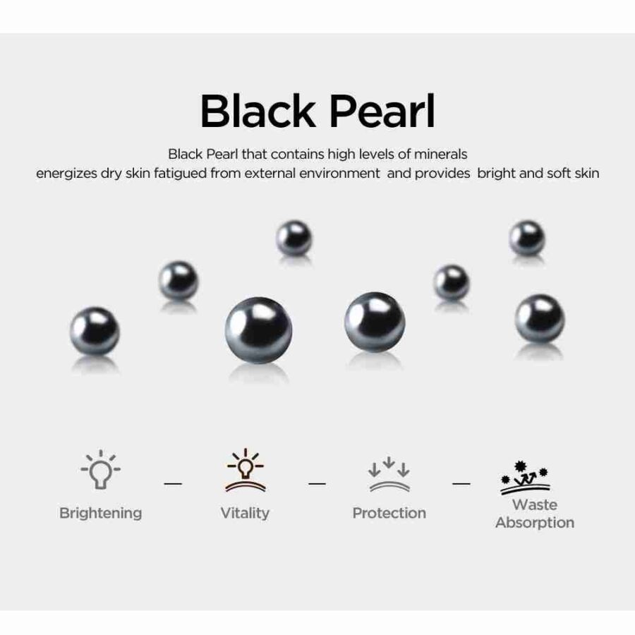 SNP Black Pearl Renew Black Ampoule Mask