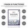 SNP Black Pearl Renew Black Ampoule Mask