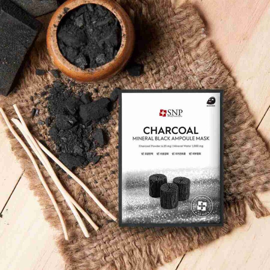 SNP Charcoal Mineral Black Ampoule Mask