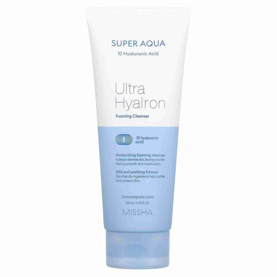 Missha Super Aqua Ultra Hyalron Cleansing Foam 200ml