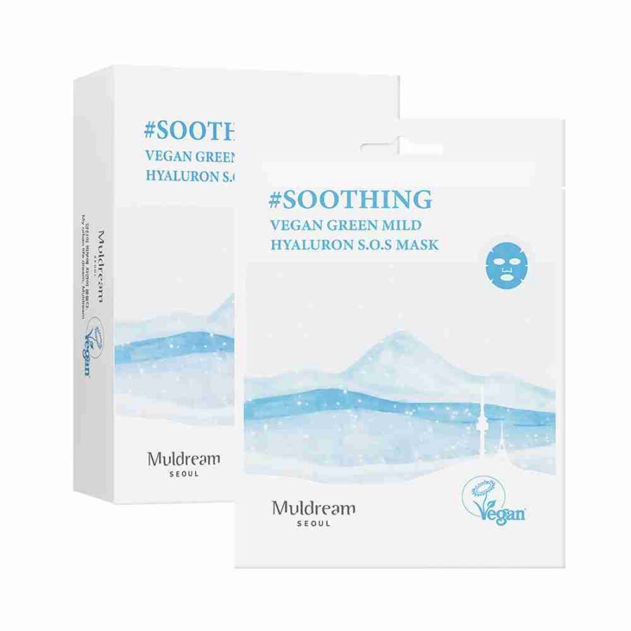 Muldream Vegan Green Mild Hyaluron S.O.S Mask